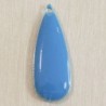 Sequin Émaillé grande goutte bleu - 27x10mm