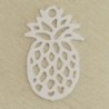 Breloque Laser Cut - Ananas - 15x10mm - Argenté