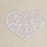 Breloque Laser Cut - Coeur - 17x22mm - Argenté