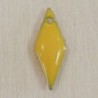 Sequin Émaillé losange Jaune - 19x7mm