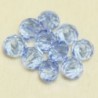 Perles en cristal à facettes - Coussin  - 4x5,5mm - Bleu Acier Transparent - Lot de 50