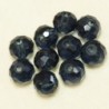 Perles en cristal à facettes - Coussin  - 4x5,5mm - Bleu Gris Transparent - Lot de 50