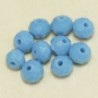 Perles en cristal à facettes - Coussin  - 4x5,5mm - Bleu Opaque - Lot de 50