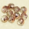 Perles en cristal à facettes - Coussin  - 4x5,5mm - Cuivre Fume Transparent Irise - Lot de 50