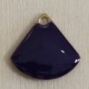 Sequin Émaillé triangle arrondi Violet - 12x12mm