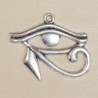 Breloque Oeil d'Horus - 26x30mm - Argenté foncé