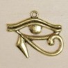 Breloque Oeil d'Horus - 26x30mm - Doré