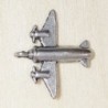 Breloque Avion - 21x24mm - Argenté foncé