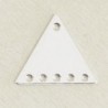 Intercalaire métal - Triangle - 5 trous - 15x13mm - Argenté