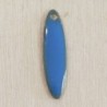 Sequin Émaillé navette longue Bleu clair - 20x5mm