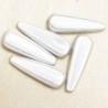 Perles Magiques Gouttes 30x8mm - Lot de 5 Perles - Blanc