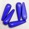 Perles Magiques Gouttes 30x8mm - Lot de 5 Perles - Bleu Marine