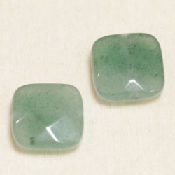 Perle en pierre naturelle ou Gemme - Carré 11*11mm - Aventurine