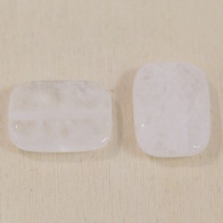 Perle rectangle cristal de roche naturel 16x12mm,bijou pierre naturelle,quartz  naturel,perle pierre,le fil de 13 perles g5753 - Un grand marché