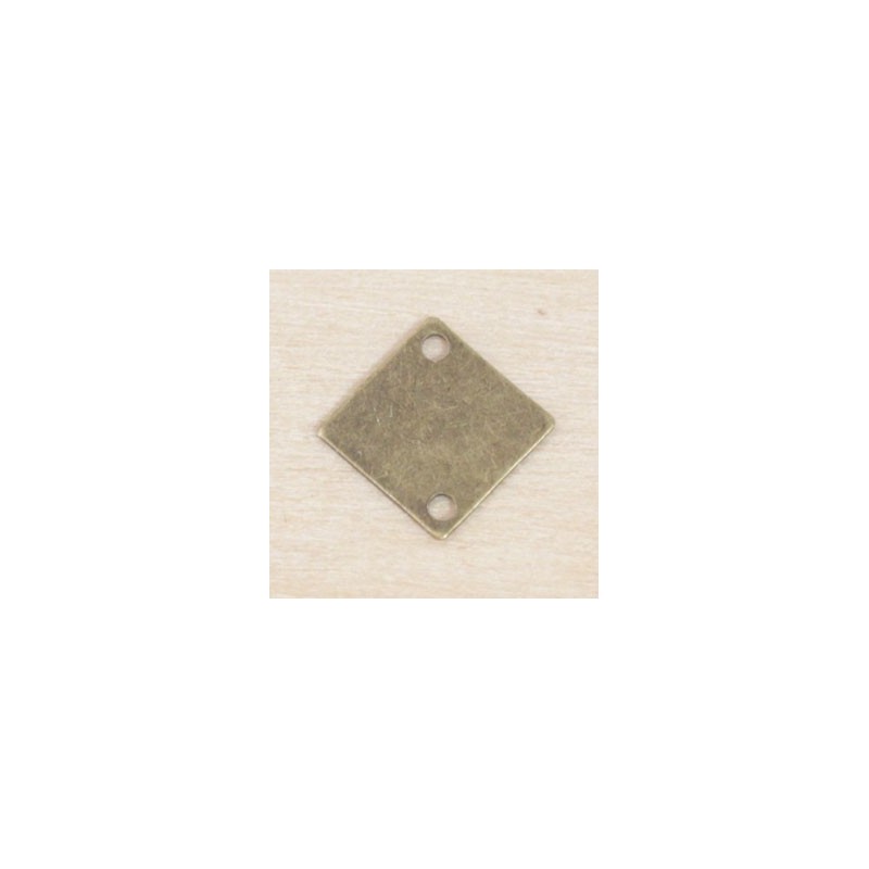 Connecteur - Losange - 8x8mm - Bronze