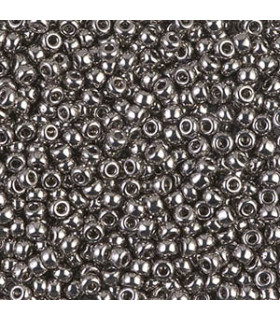 MR8-2002 Miyuki Rocailles 8/0 - Matte Metallic Silver Gray  - 8g