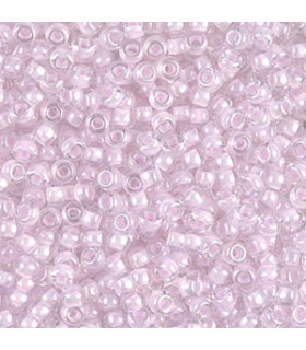 MR8-0207 Miyuki Rocailles 8/0 - Pink Lined Crystal - 8g