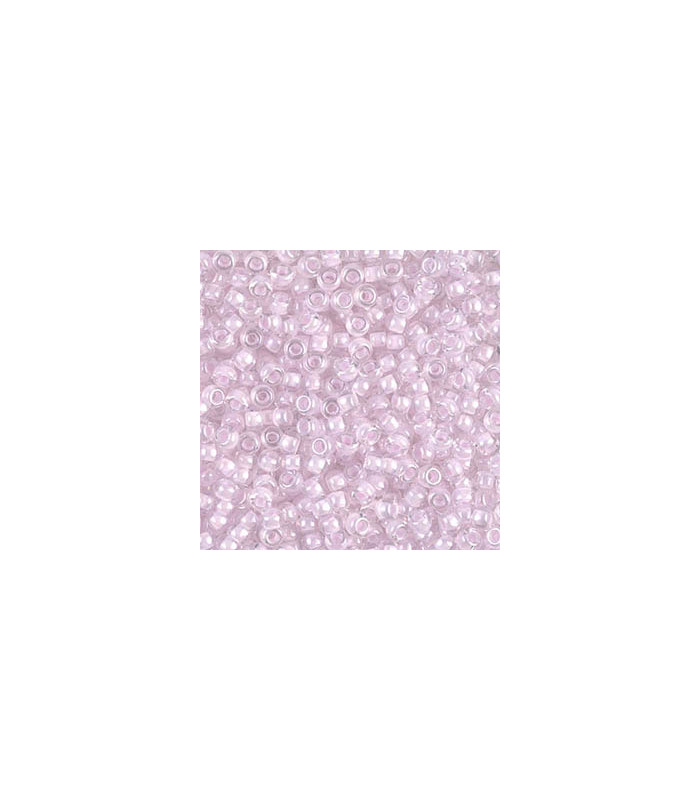 MR8-0207 Miyuki Rocailles 8/0 - Pink Lined Crystal - 8g