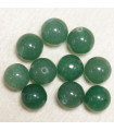 Perles en pierre naturelle ou Gemme - Aventurine Verte - 10mm - Lot de 10 perles