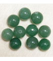 Perles en pierre naturelle ou Gemme - Aventurine Verte - 4mm - Lot de 10 perles