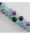 Perles rondes en Fluorite - 8mm - Fil de 38 cm - Pierre naturelle ou Gemme