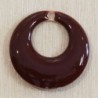 Sequin Émaillé donut's Marron Chocolat - 18mm