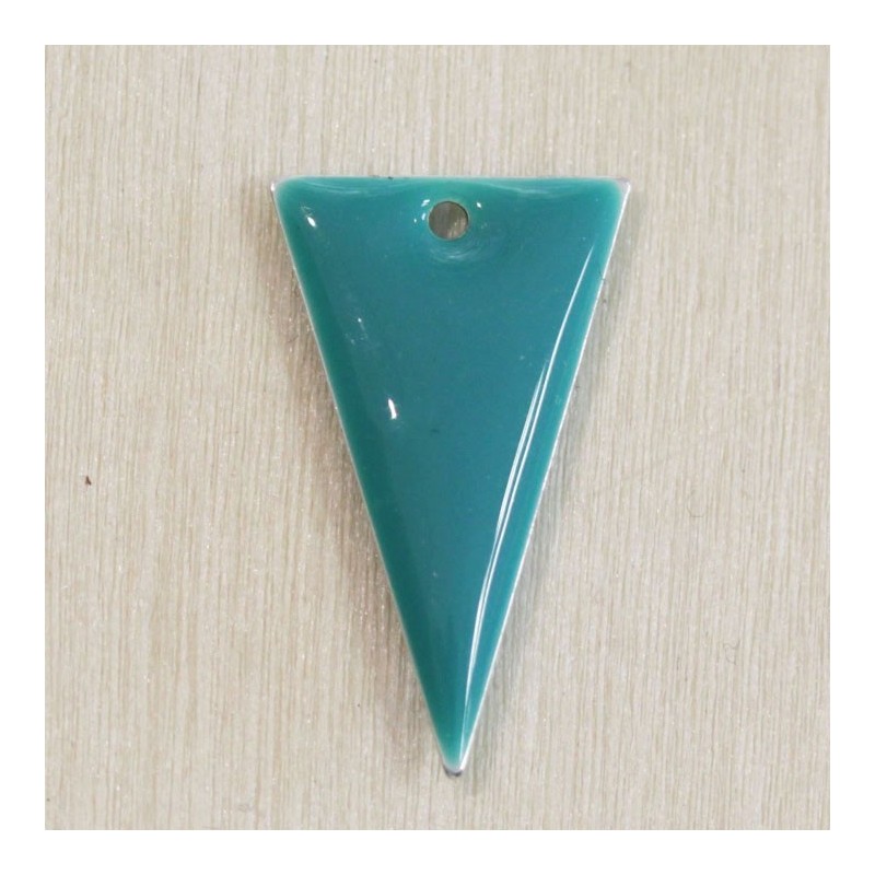 Sequin Émaillé triangle Bleu turquoise