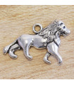 Breloque Lion - 17x25mm - Argenté foncé