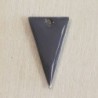 Sequin Émaillé triangle Gris foncé - 23x12mm