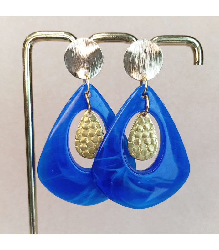 boucles d'oreilles Larme acrylique