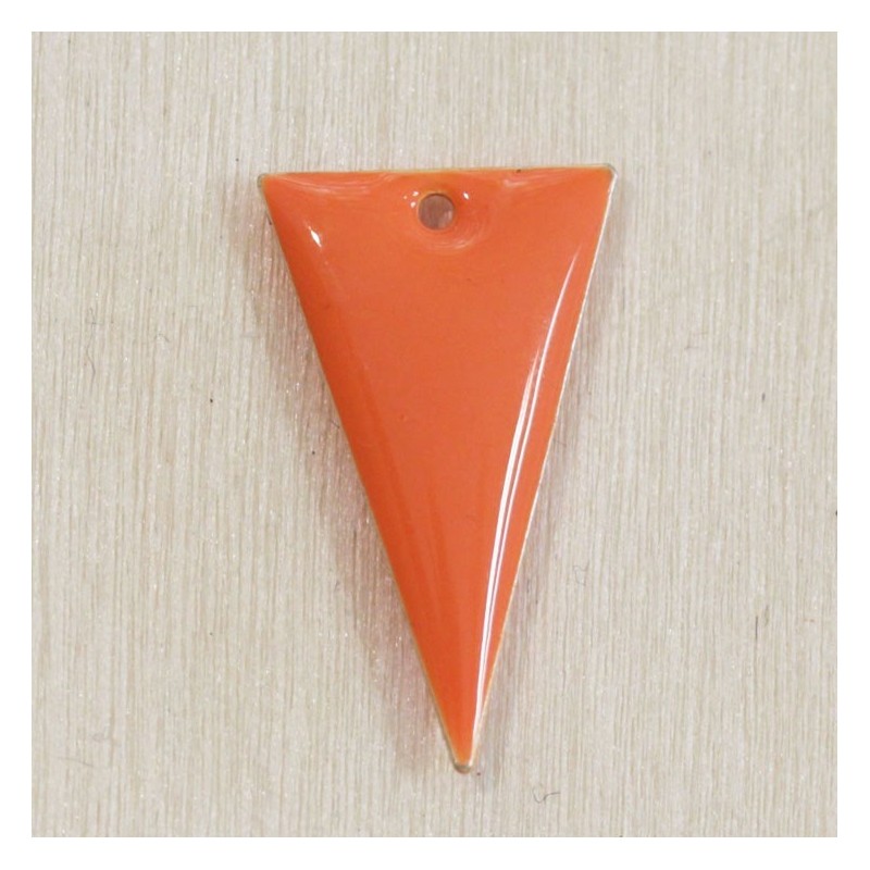 Sequin Émaillé triangle Orange