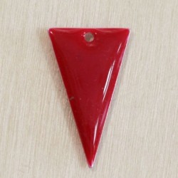 Sequin Émaillé triangle Rouge