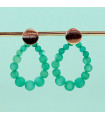 Kit DIY de Boucles d'Oreilles Amaya - Plaqué Or 18k et perles Vert Outremer