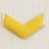 Sequin Émaillé chevron Jaune - 20x14mm