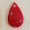 Sequin Émaillé goutte Rouge - 15x10mm